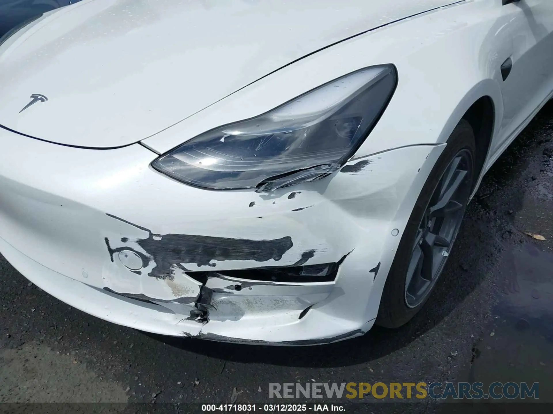 6 fotografías del automóvil dañado 5YJ3E1EA8MF087580 TESLA MODEL 3 2021