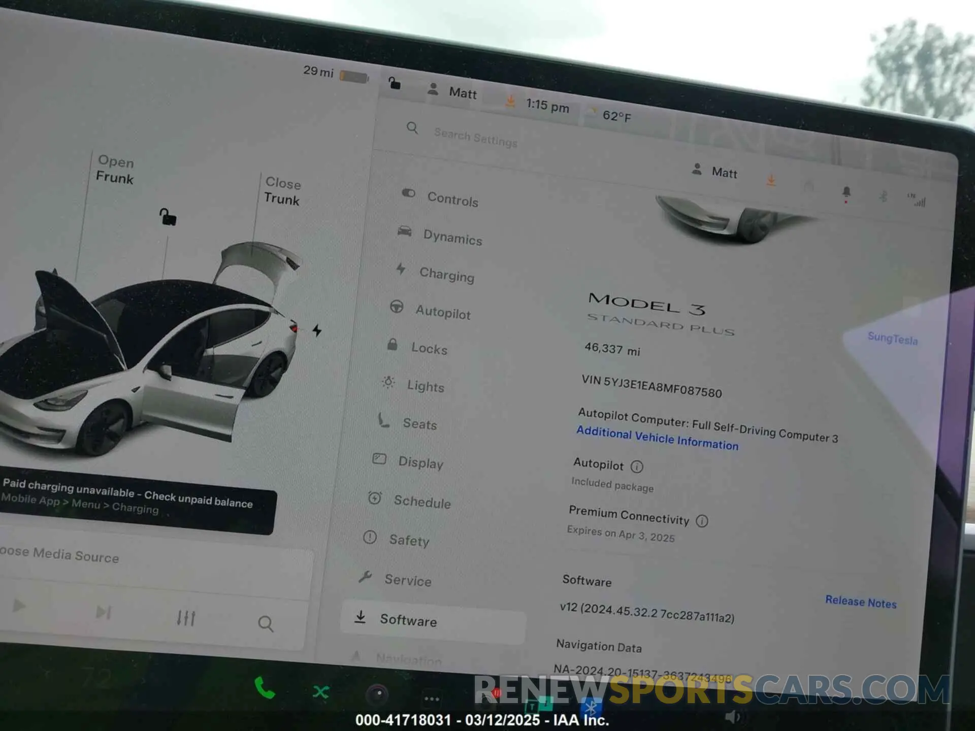 7 fotografías del automóvil dañado 5YJ3E1EA8MF087580 TESLA MODEL 3 2021