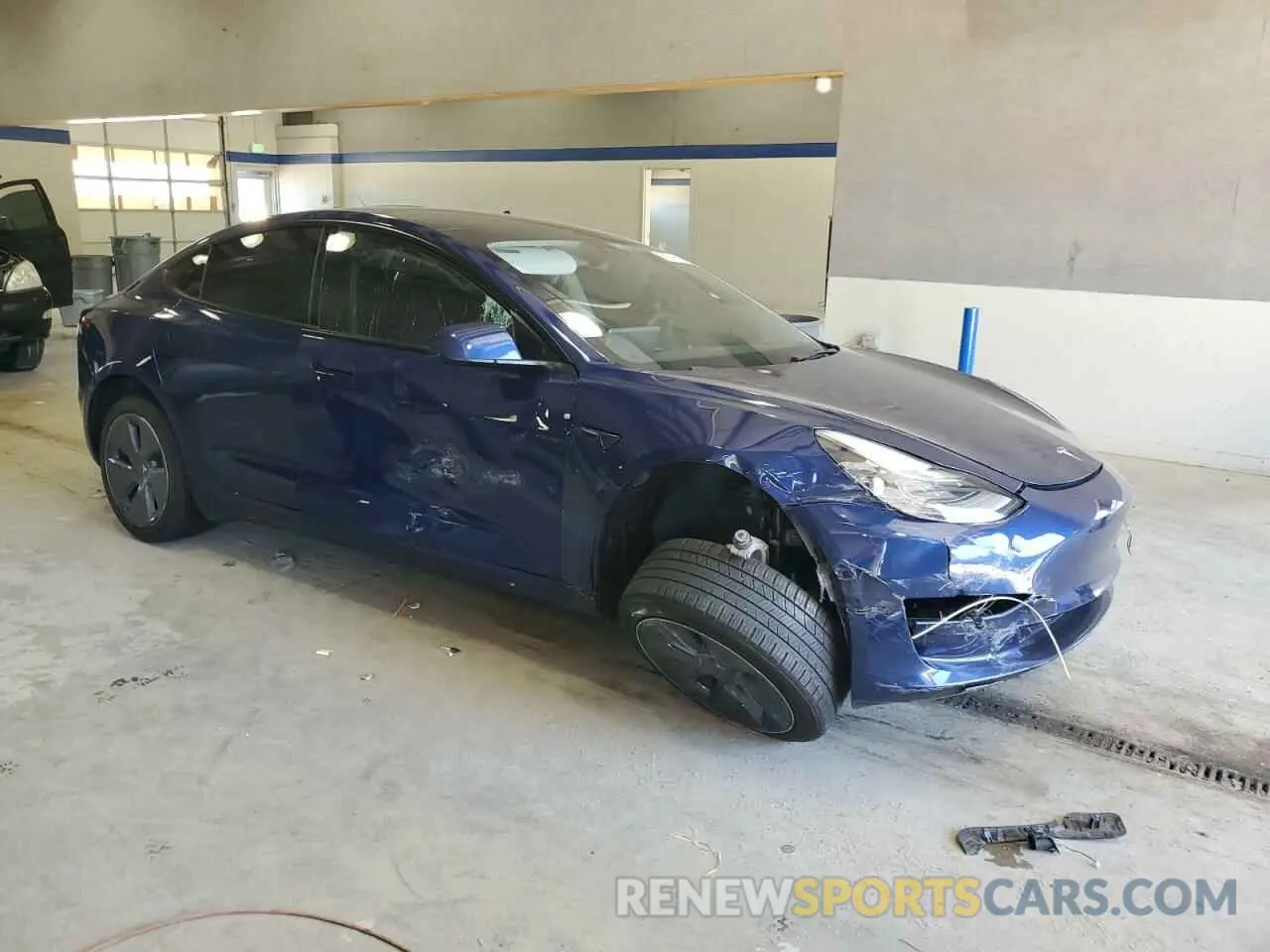 4 fotografías del automóvil dañado 5YJ3E1EA8MF089376 TESLA MODEL 3 2021