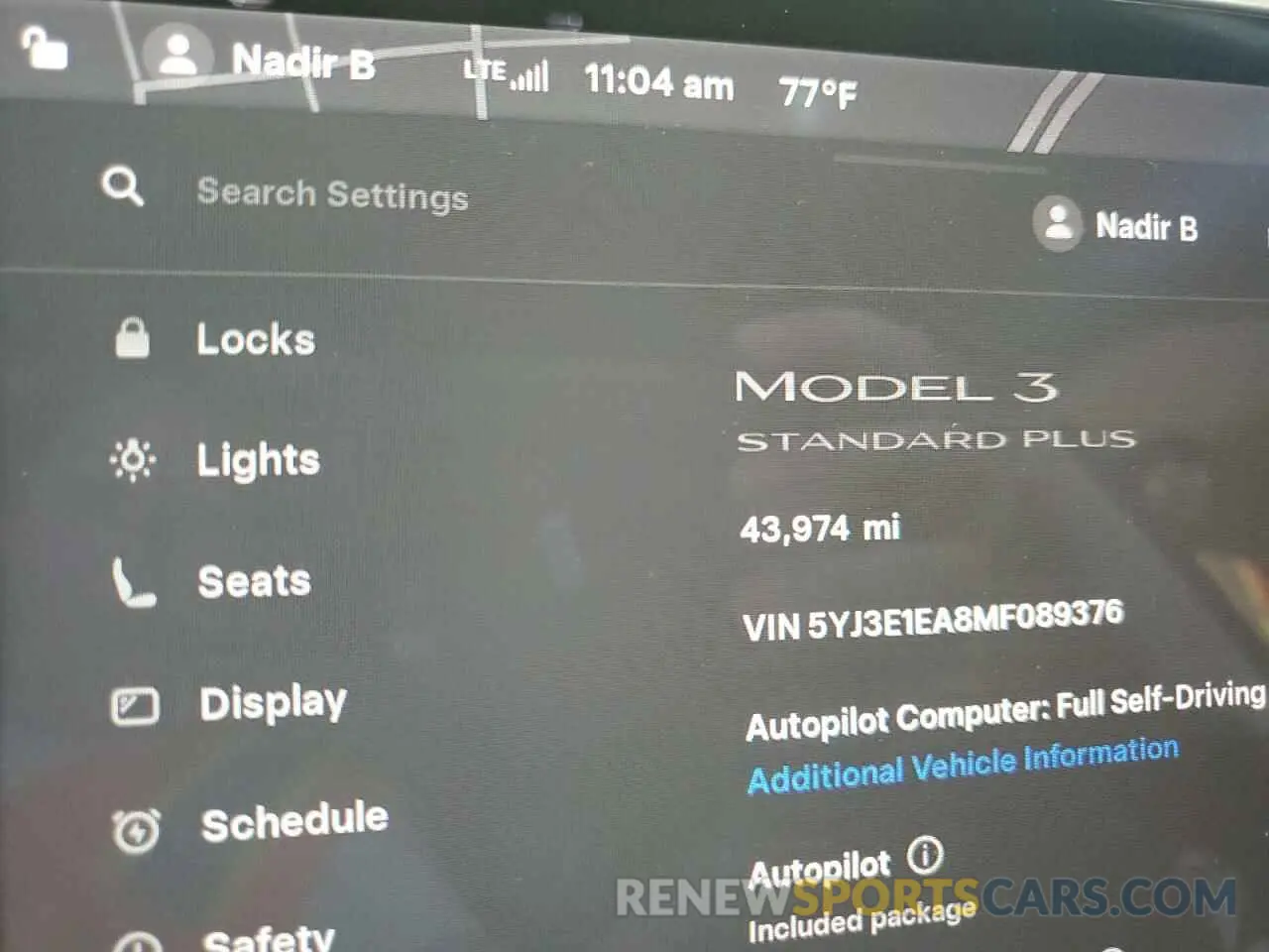 9 fotografías del automóvil dañado 5YJ3E1EA8MF089376 TESLA MODEL 3 2021