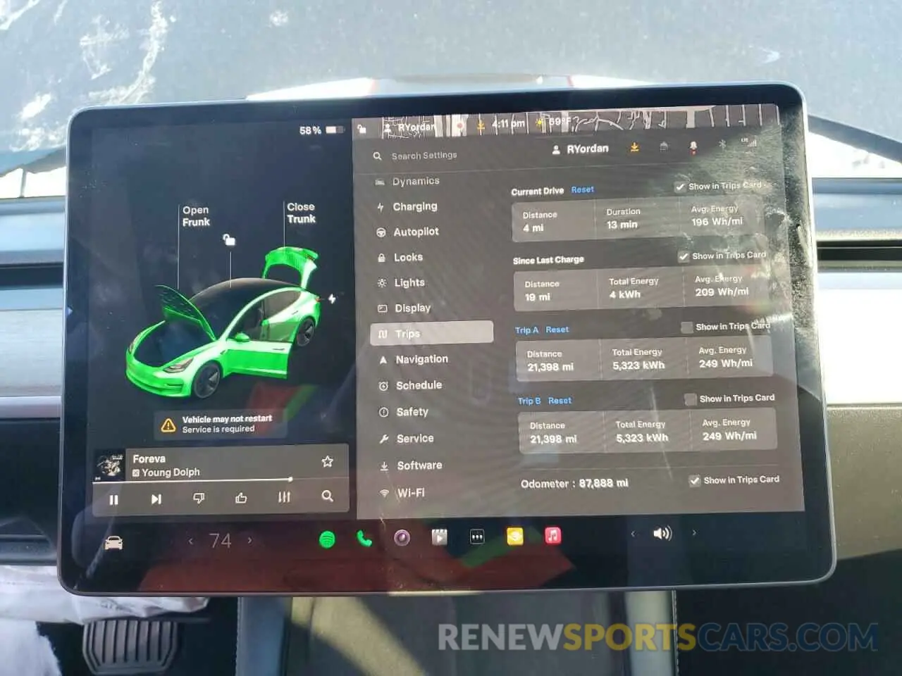 9 fotografías del automóvil dañado 5YJ3E1EA8MF092813 TESLA MODEL 3 2021