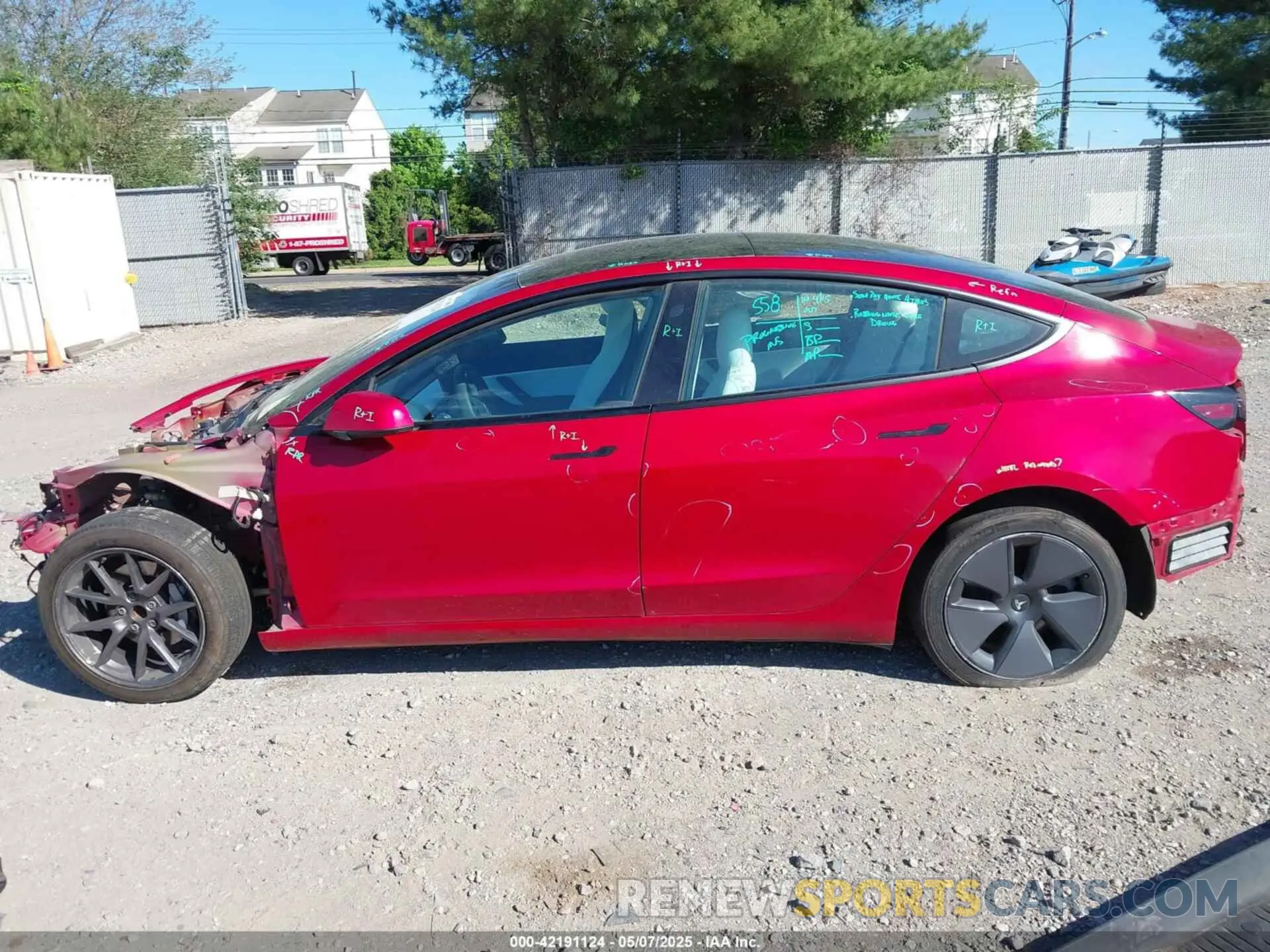 14 fotografías del automóvil dañado 5YJ3E1EA8MF842663 TESLA MODEL 3 2021