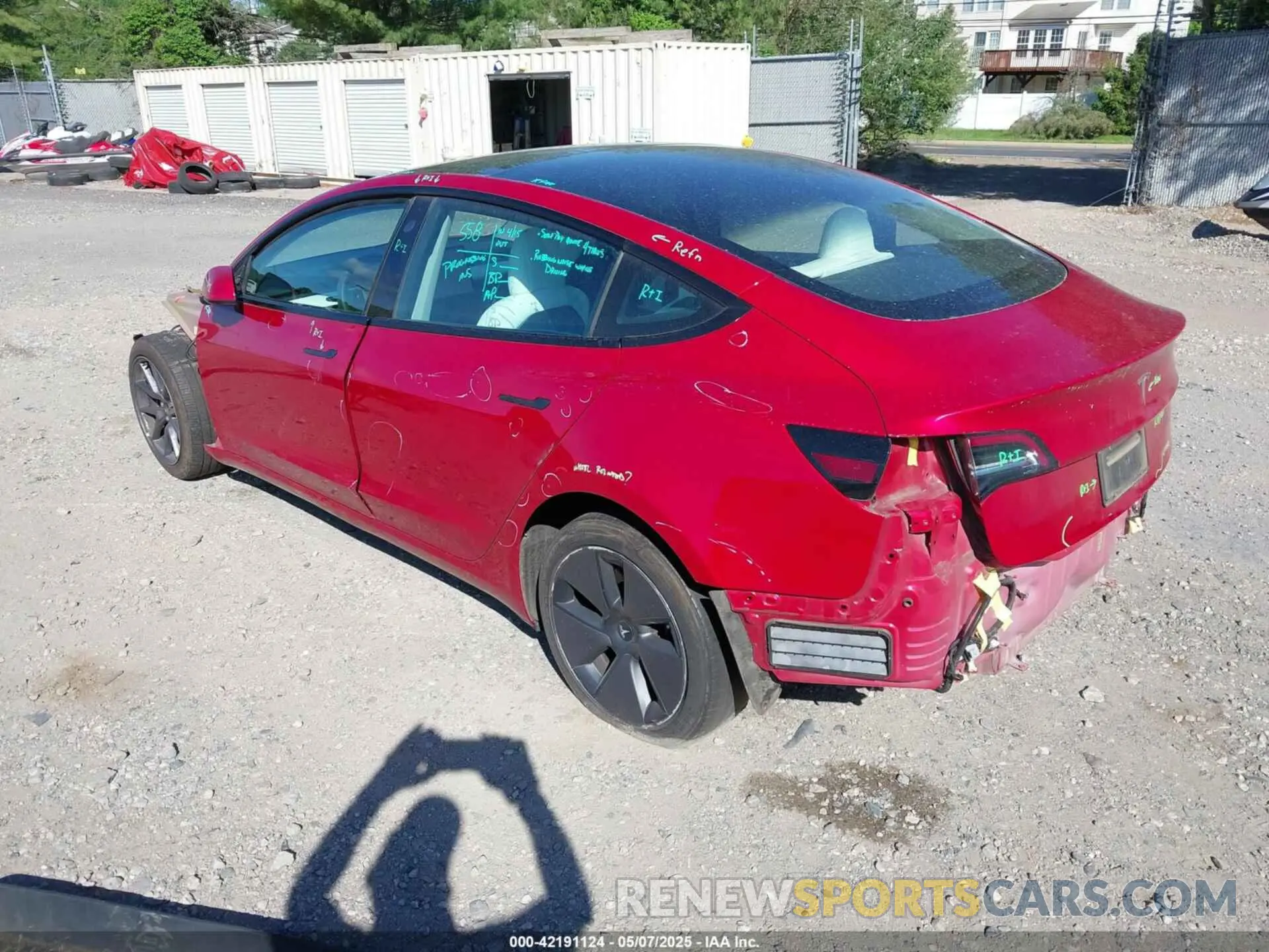3 fotografías del automóvil dañado 5YJ3E1EA8MF842663 TESLA MODEL 3 2021