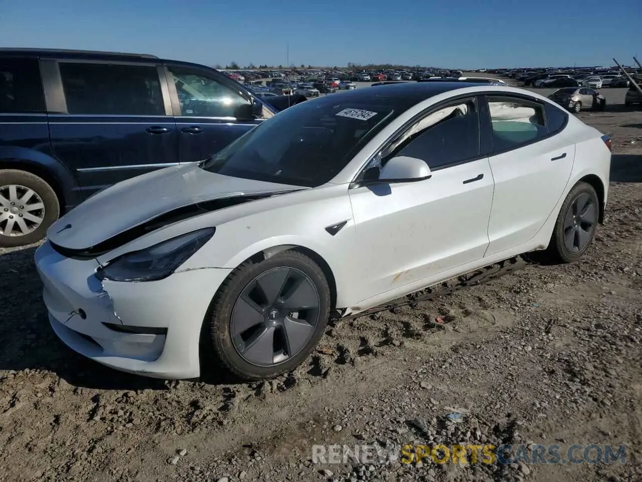 1 fotografías del automóvil dañado 5YJ3E1EA8MF852089 TESLA MODEL 3 2021