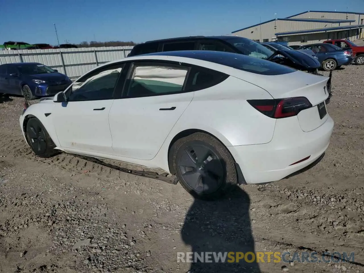 2 fotografías del automóvil dañado 5YJ3E1EA8MF852089 TESLA MODEL 3 2021