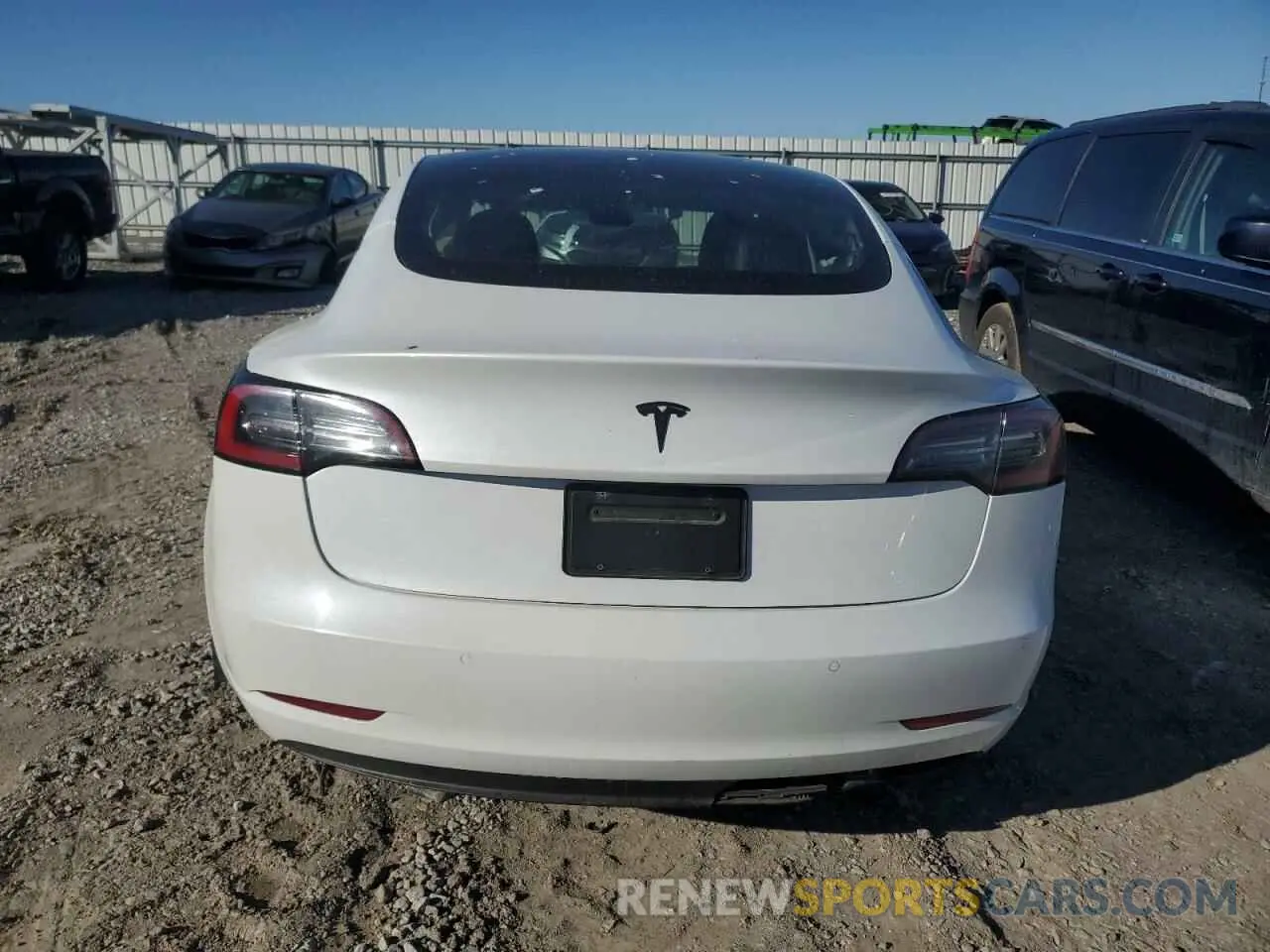 6 fotografías del automóvil dañado 5YJ3E1EA8MF852089 TESLA MODEL 3 2021