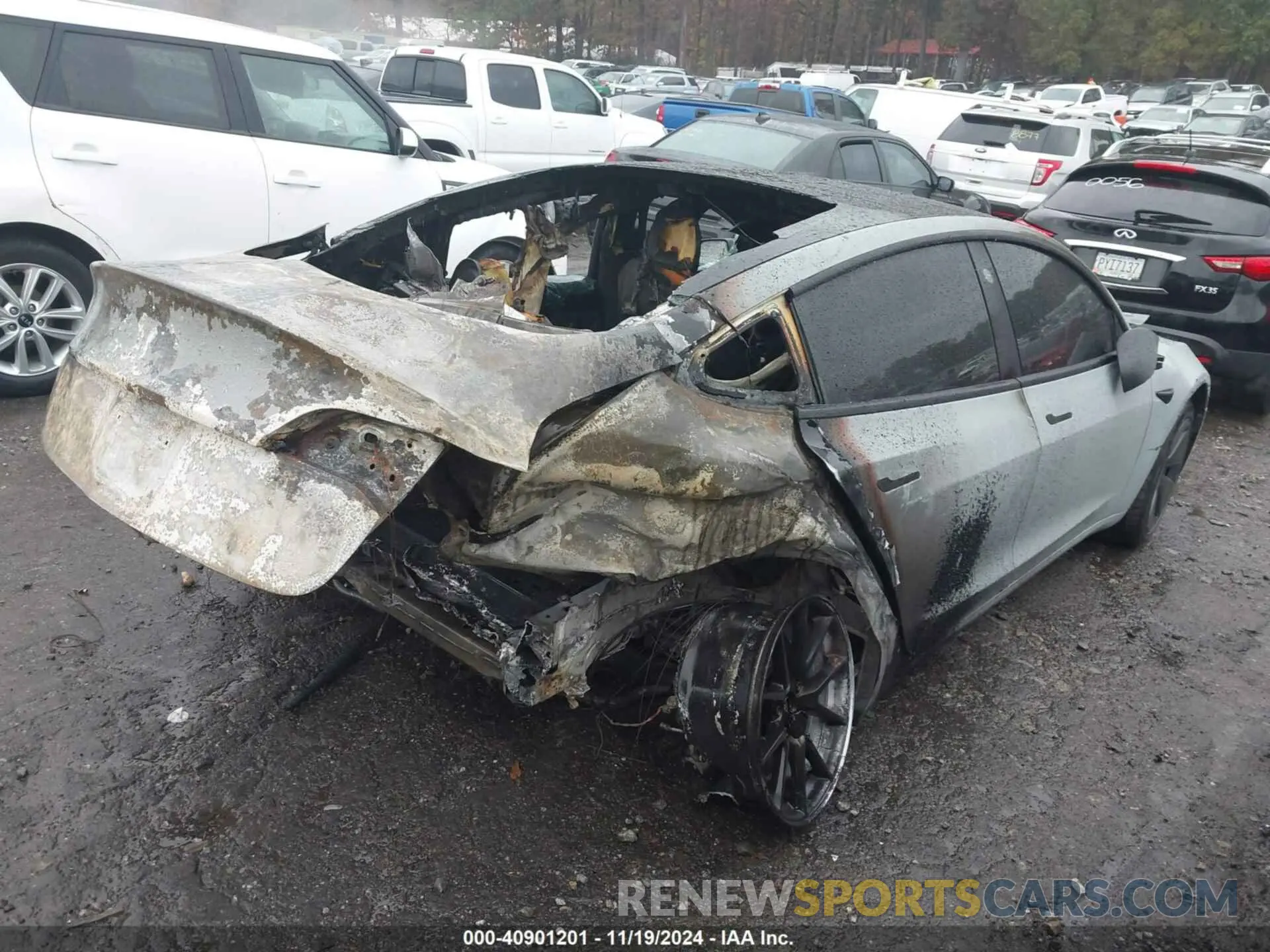 4 fotografías del automóvil dañado 5YJ3E1EA8MF854778 TESLA MODEL 3 2021
