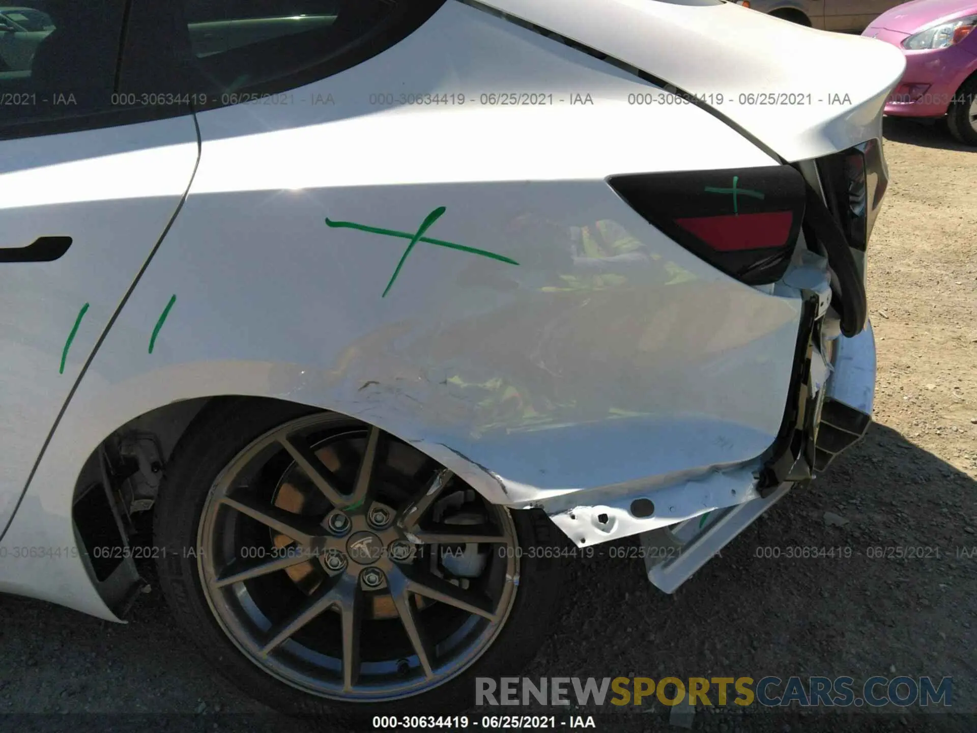 6 fotografías del automóvil dañado 5YJ3E1EA8MF867661 TESLA MODEL 3 2021
