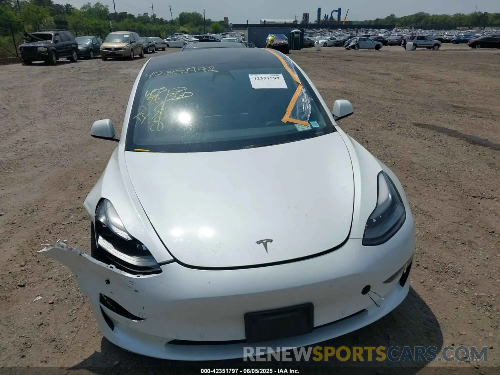12 fotografías del automóvil dañado 5YJ3E1EA8MF871483 TESLA MODEL 3 2021