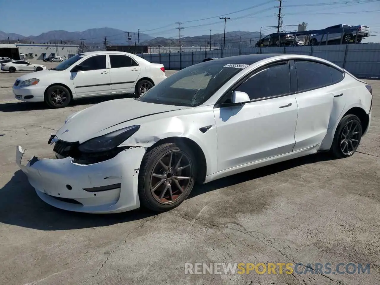 1 fotografías del automóvil dañado 5YJ3E1EA8MF874156 TESLA MODEL 3 2021