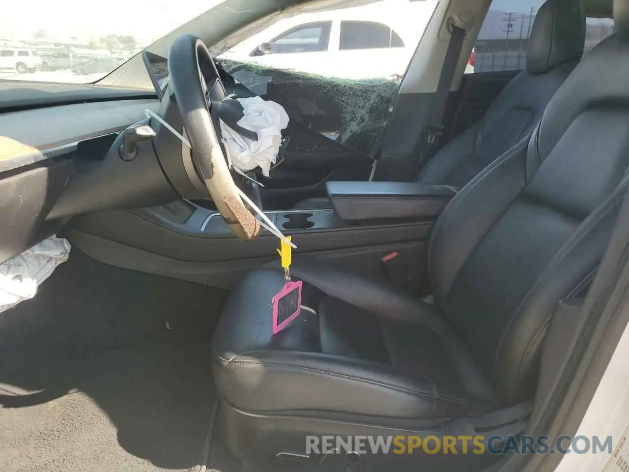 7 fotografías del automóvil dañado 5YJ3E1EA8MF874156 TESLA MODEL 3 2021