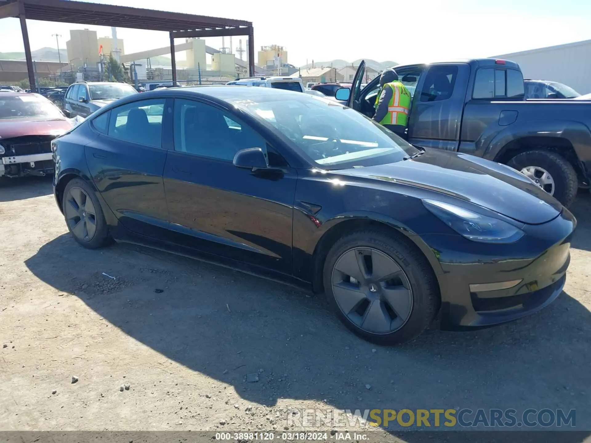 1 fotografías del automóvil dañado 5YJ3E1EA8MF878076 TESLA MODEL 3 2021