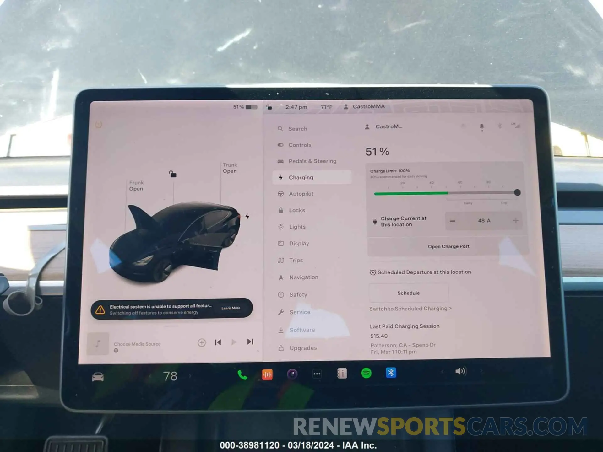 17 fotografías del automóvil dañado 5YJ3E1EA8MF878076 TESLA MODEL 3 2021