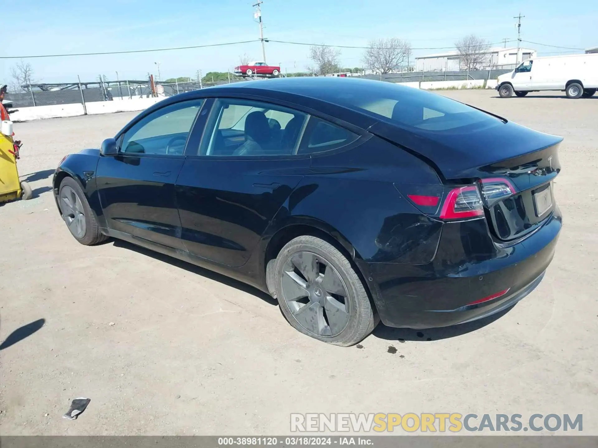 3 fotografías del automóvil dañado 5YJ3E1EA8MF878076 TESLA MODEL 3 2021