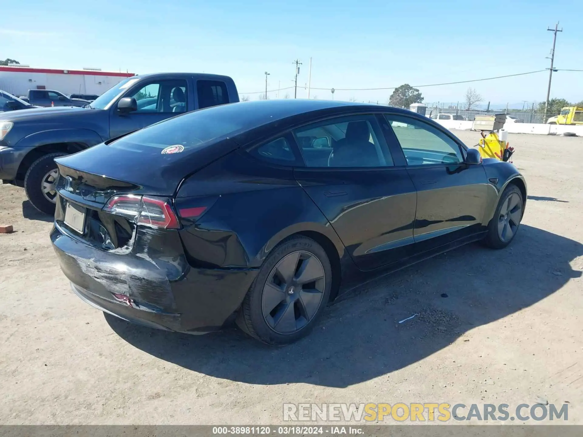 4 fotografías del automóvil dañado 5YJ3E1EA8MF878076 TESLA MODEL 3 2021