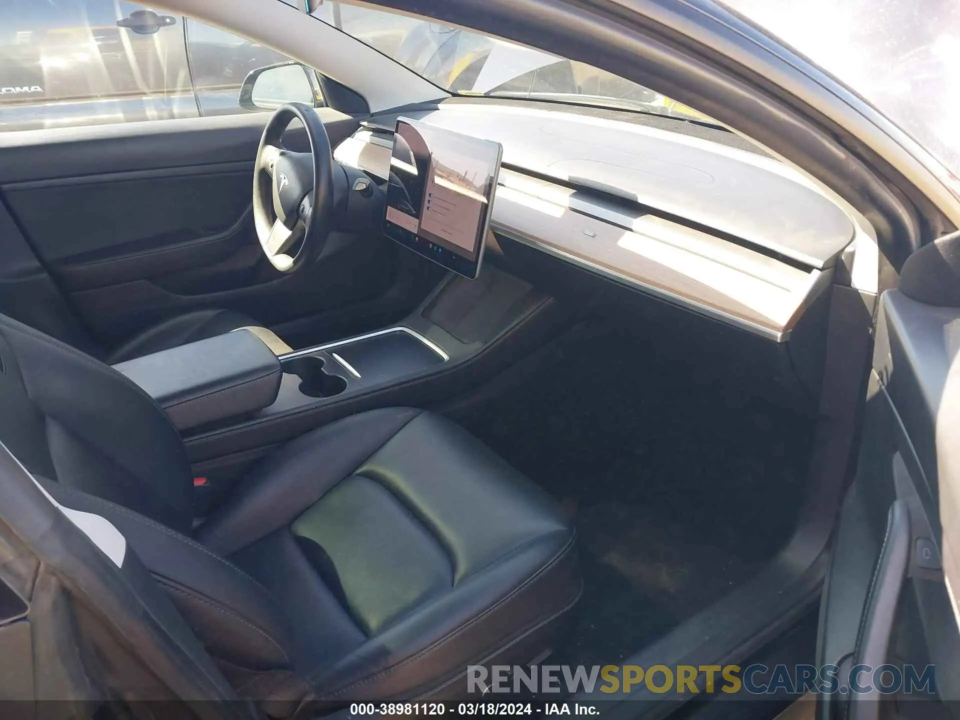 5 fotografías del automóvil dañado 5YJ3E1EA8MF878076 TESLA MODEL 3 2021