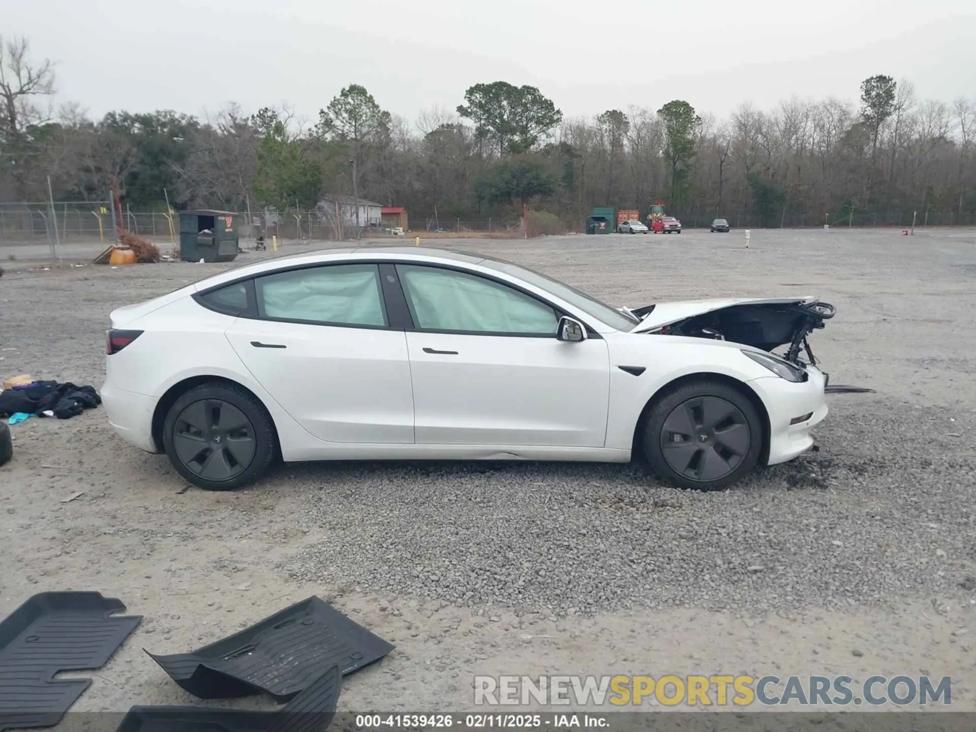 12 fotografías del automóvil dañado 5YJ3E1EA8MF906216 TESLA MODEL 3 2021