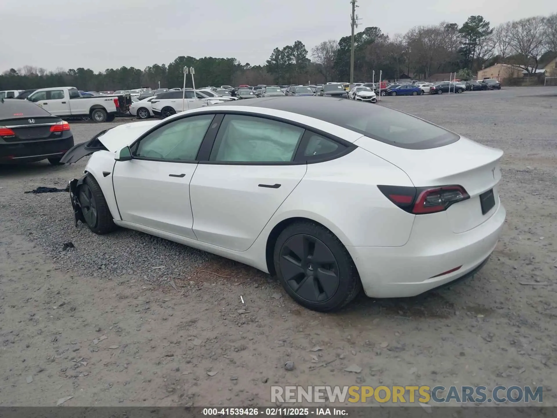 3 fotografías del automóvil dañado 5YJ3E1EA8MF906216 TESLA MODEL 3 2021