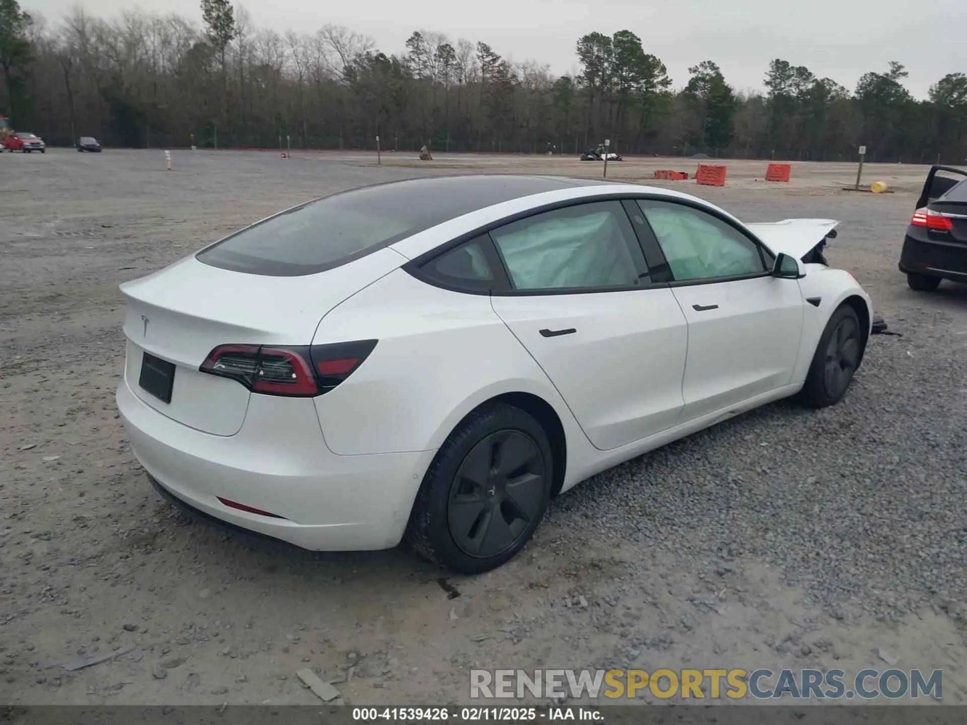 4 fotografías del automóvil dañado 5YJ3E1EA8MF906216 TESLA MODEL 3 2021