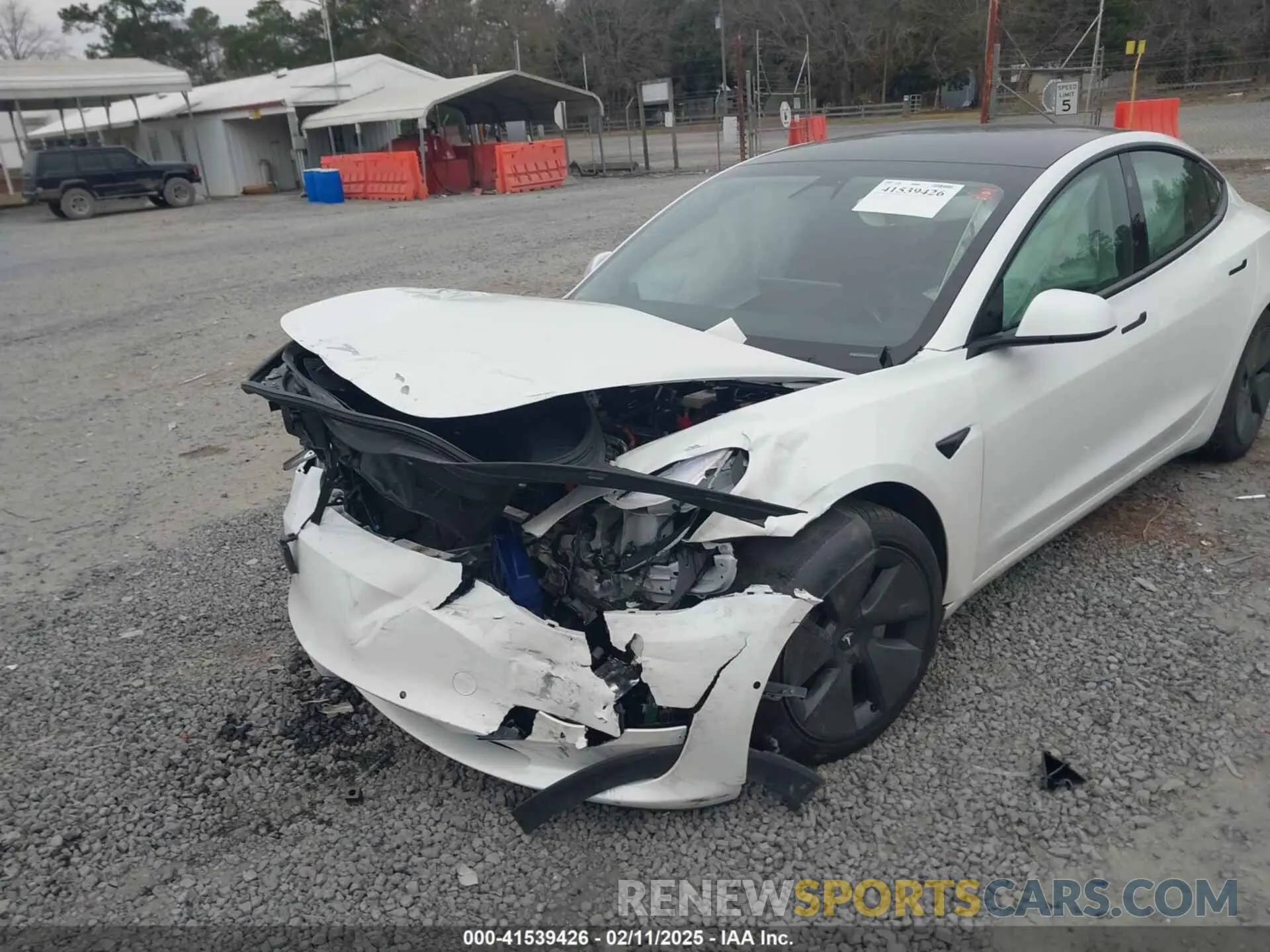 6 fotografías del automóvil dañado 5YJ3E1EA8MF906216 TESLA MODEL 3 2021