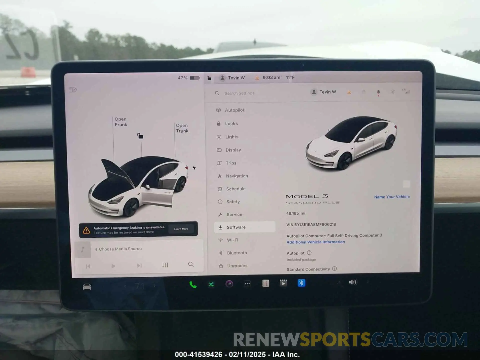 7 fotografías del automóvil dañado 5YJ3E1EA8MF906216 TESLA MODEL 3 2021