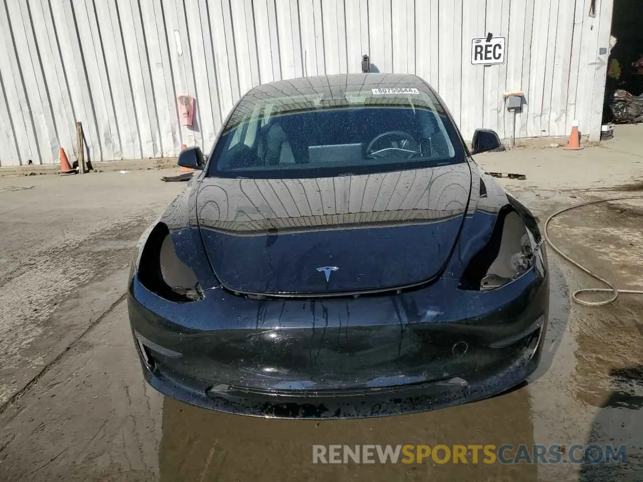 5 fotografías del automóvil dañado 5YJ3E1EA8MF907060 TESLA MODEL 3 2021