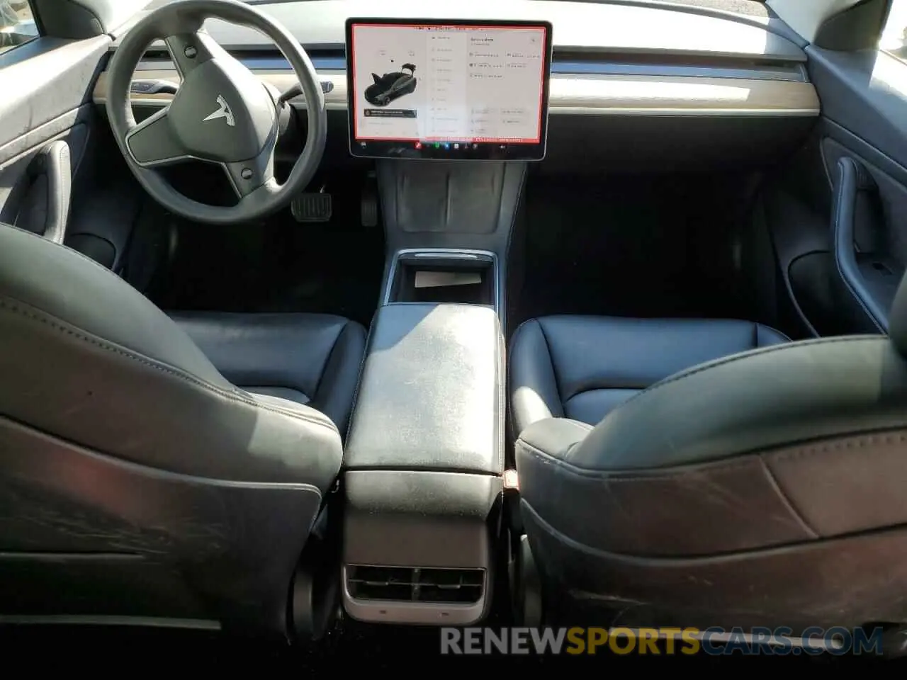 8 fotografías del automóvil dañado 5YJ3E1EA8MF907060 TESLA MODEL 3 2021