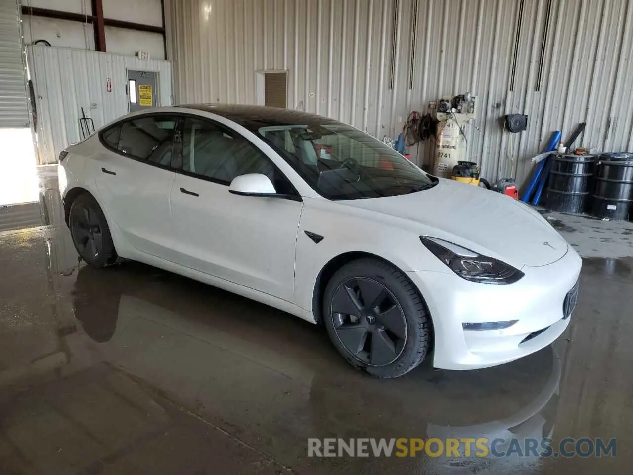 4 fotografías del automóvil dañado 5YJ3E1EA8MF907981 TESLA MODEL 3 2021