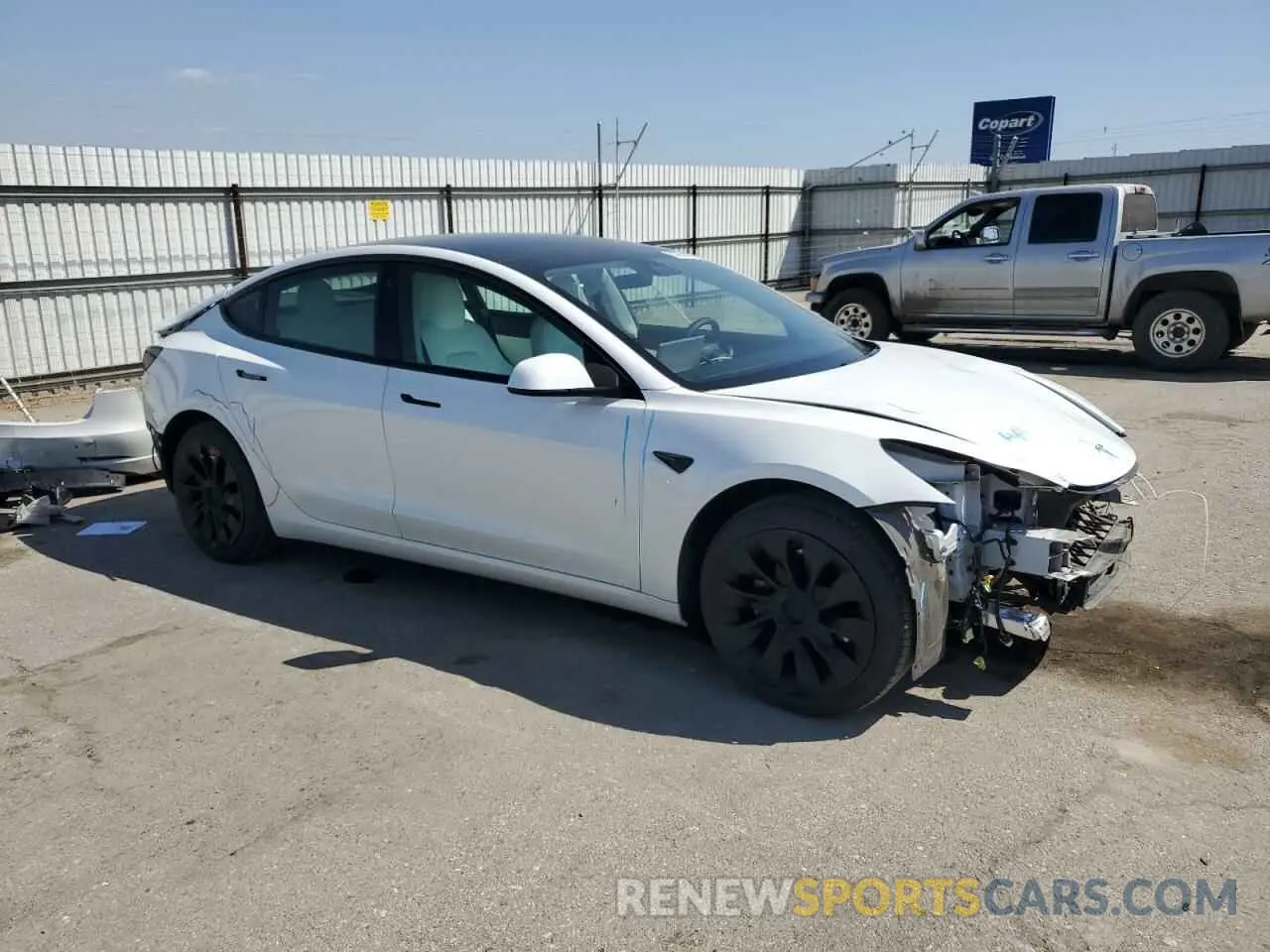 4 fotografías del automóvil dañado 5YJ3E1EA8MF928913 TESLA MODEL 3 2021