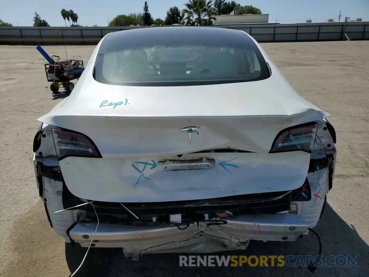 6 fotografías del automóvil dañado 5YJ3E1EA8MF928913 TESLA MODEL 3 2021