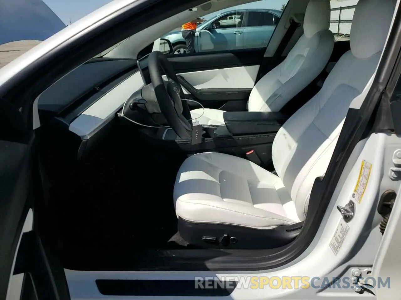 7 fotografías del automóvil dañado 5YJ3E1EA8MF928913 TESLA MODEL 3 2021