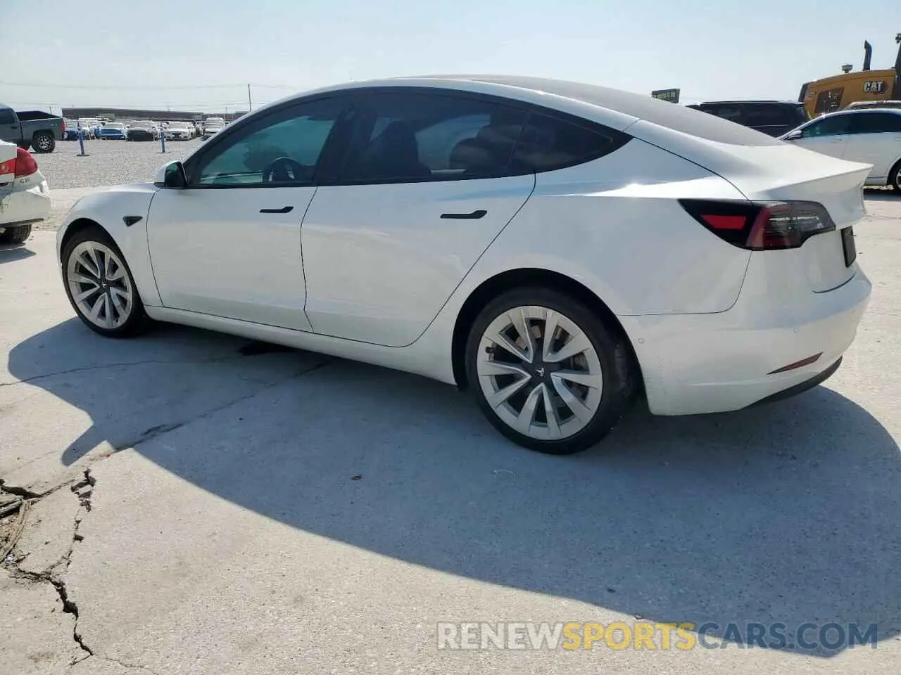 2 fotografías del automóvil dañado 5YJ3E1EA8MF961717 TESLA MODEL 3 2021