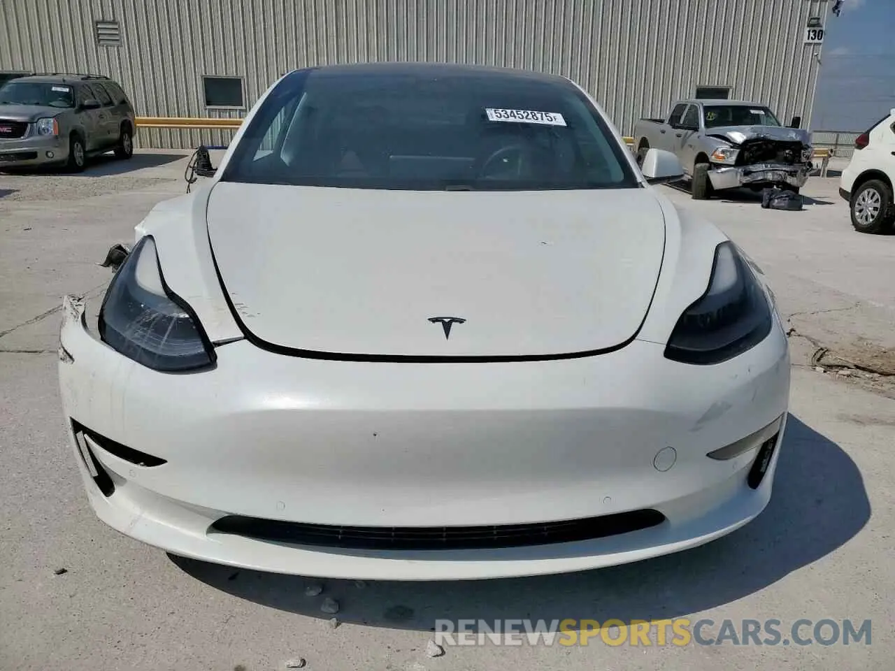 5 fotografías del automóvil dañado 5YJ3E1EA8MF961717 TESLA MODEL 3 2021