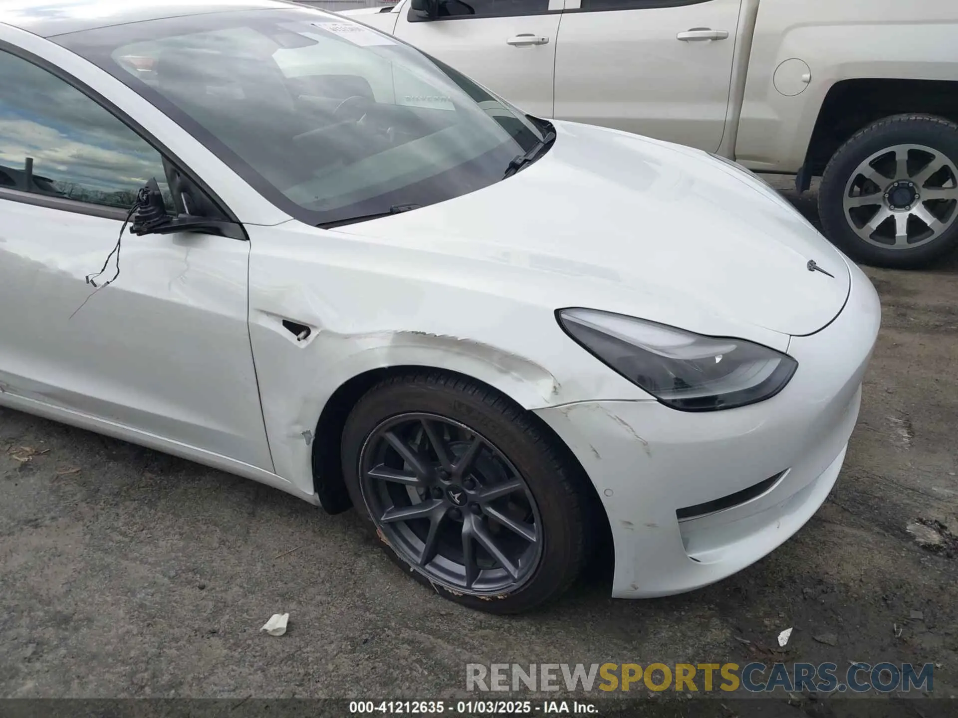 6 fotografías del automóvil dañado 5YJ3E1EA8MF977447 TESLA MODEL 3 2021