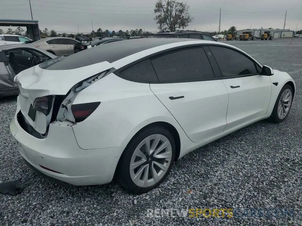 3 fotografías del automóvil dañado 5YJ3E1EA8MF978095 TESLA MODEL 3 2021