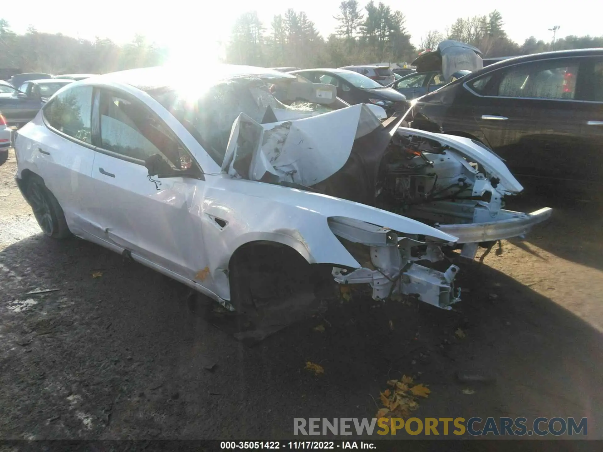 1 fotografías del automóvil dañado 5YJ3E1EA8MF991641 TESLA MODEL 3 2021
