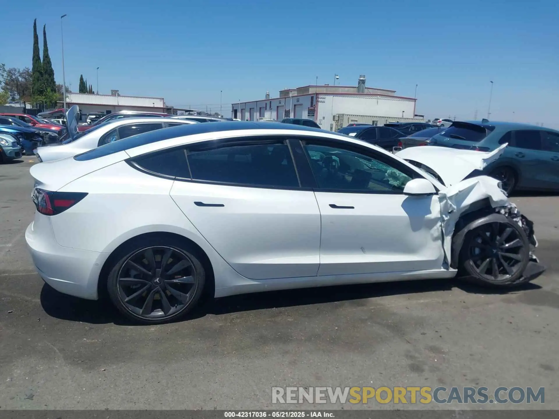 13 fotografías del automóvil dañado 5YJ3E1EA9MF001936 TESLA MODEL 3 2021
