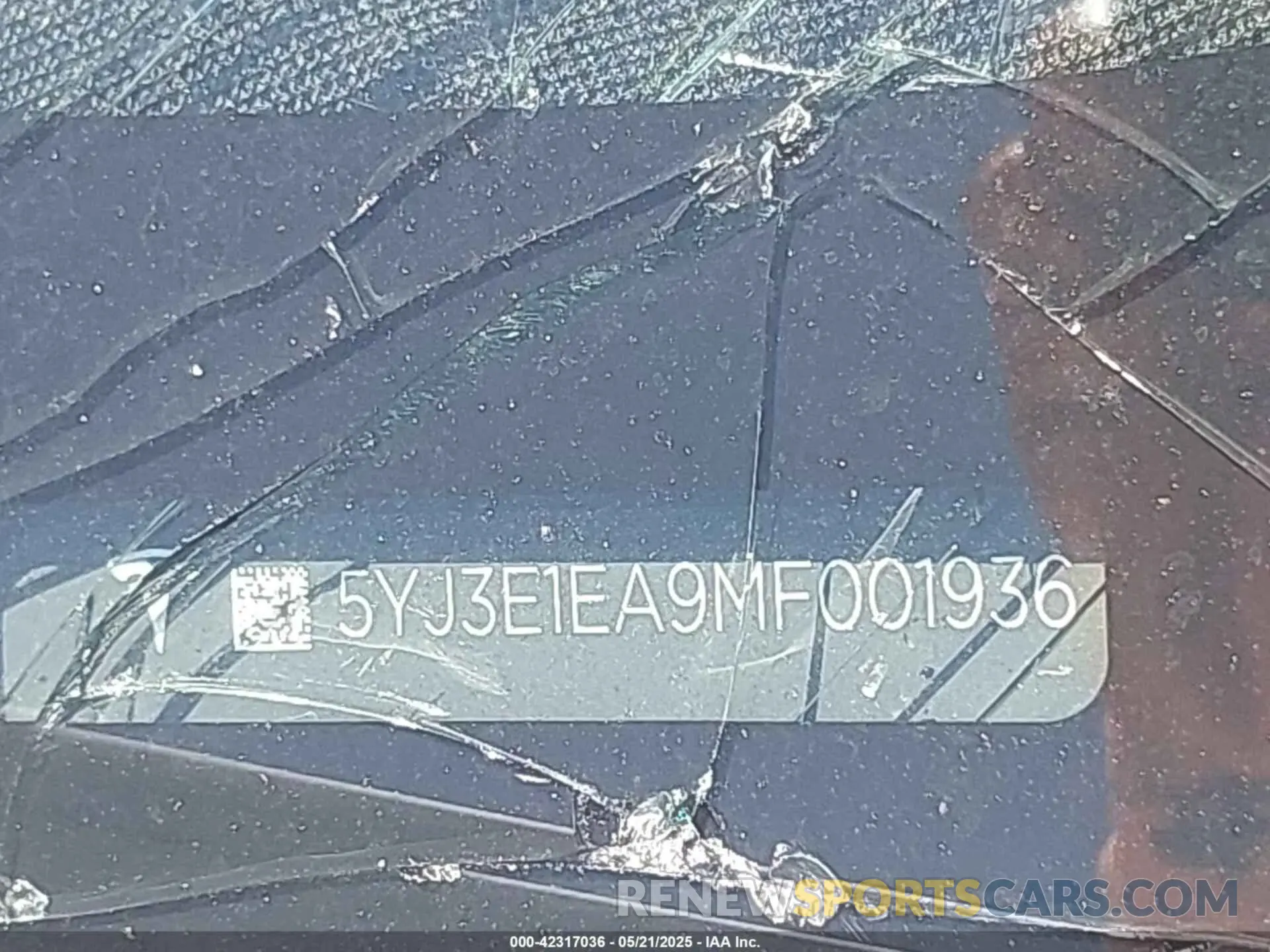 9 fotografías del automóvil dañado 5YJ3E1EA9MF001936 TESLA MODEL 3 2021