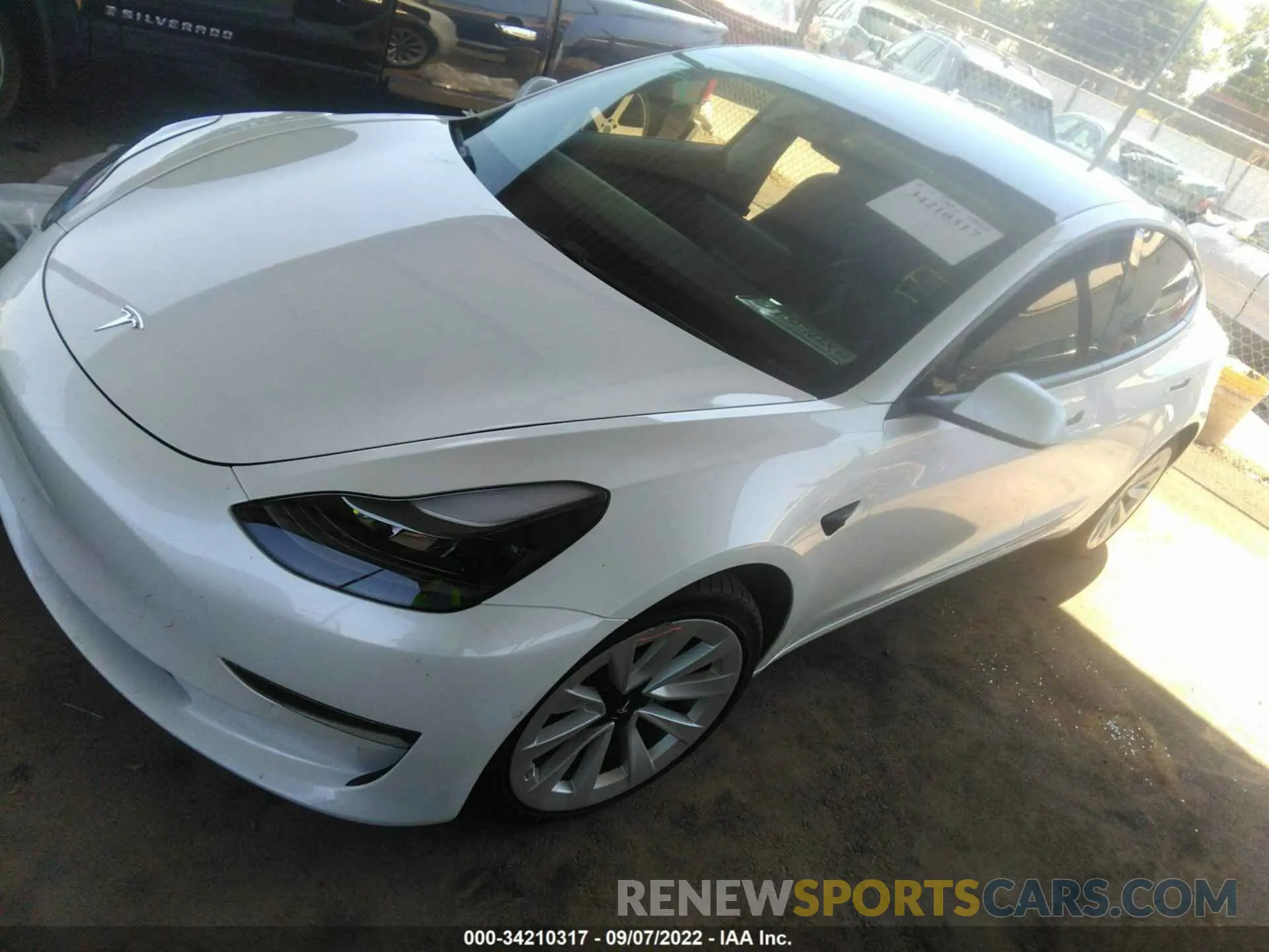 2 fotografías del automóvil dañado 5YJ3E1EA9MF018218 TESLA MODEL 3 2021