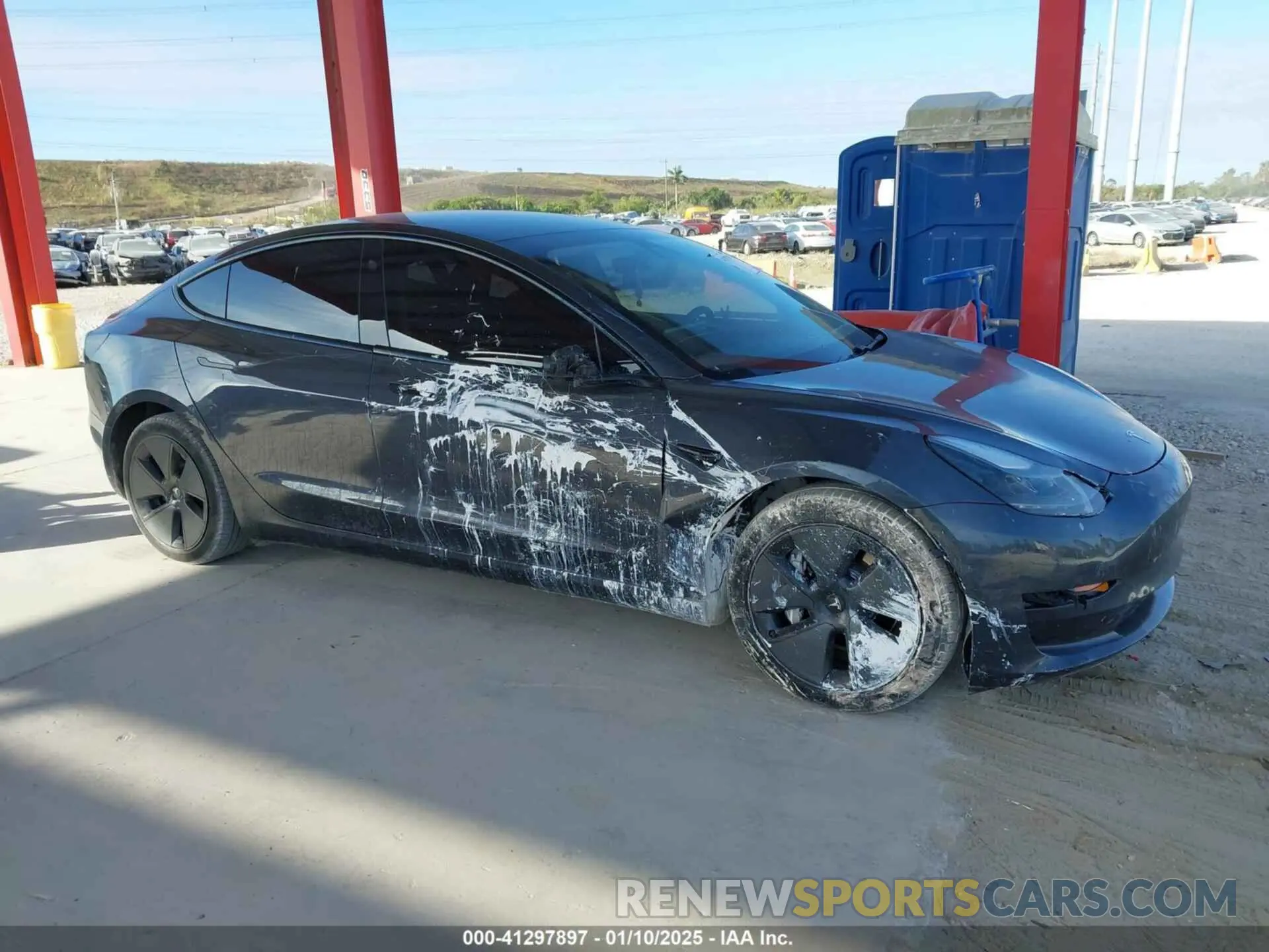 14 fotografías del automóvil dañado 5YJ3E1EA9MF027467 TESLA MODEL 3 2021