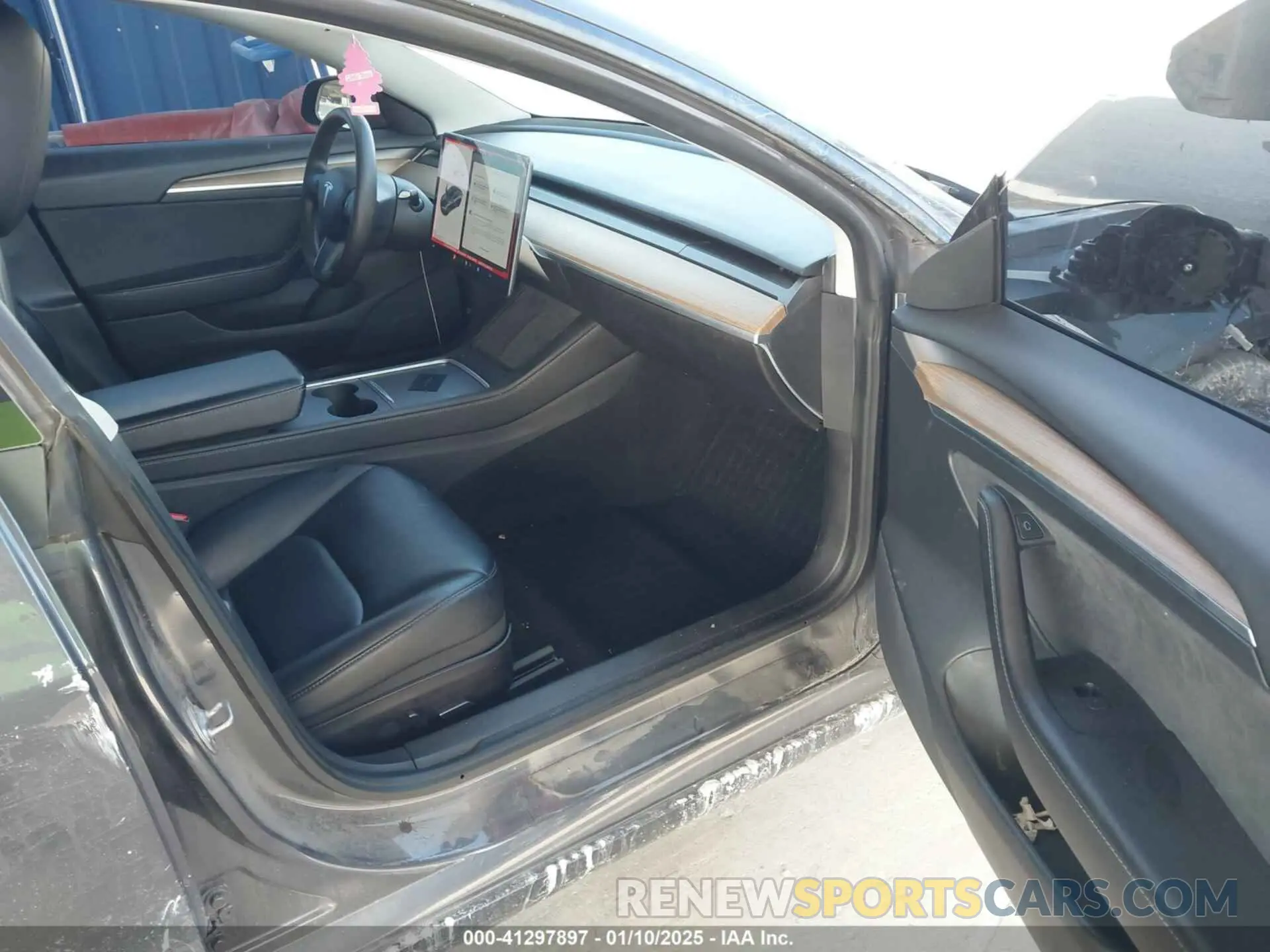 5 fotografías del automóvil dañado 5YJ3E1EA9MF027467 TESLA MODEL 3 2021