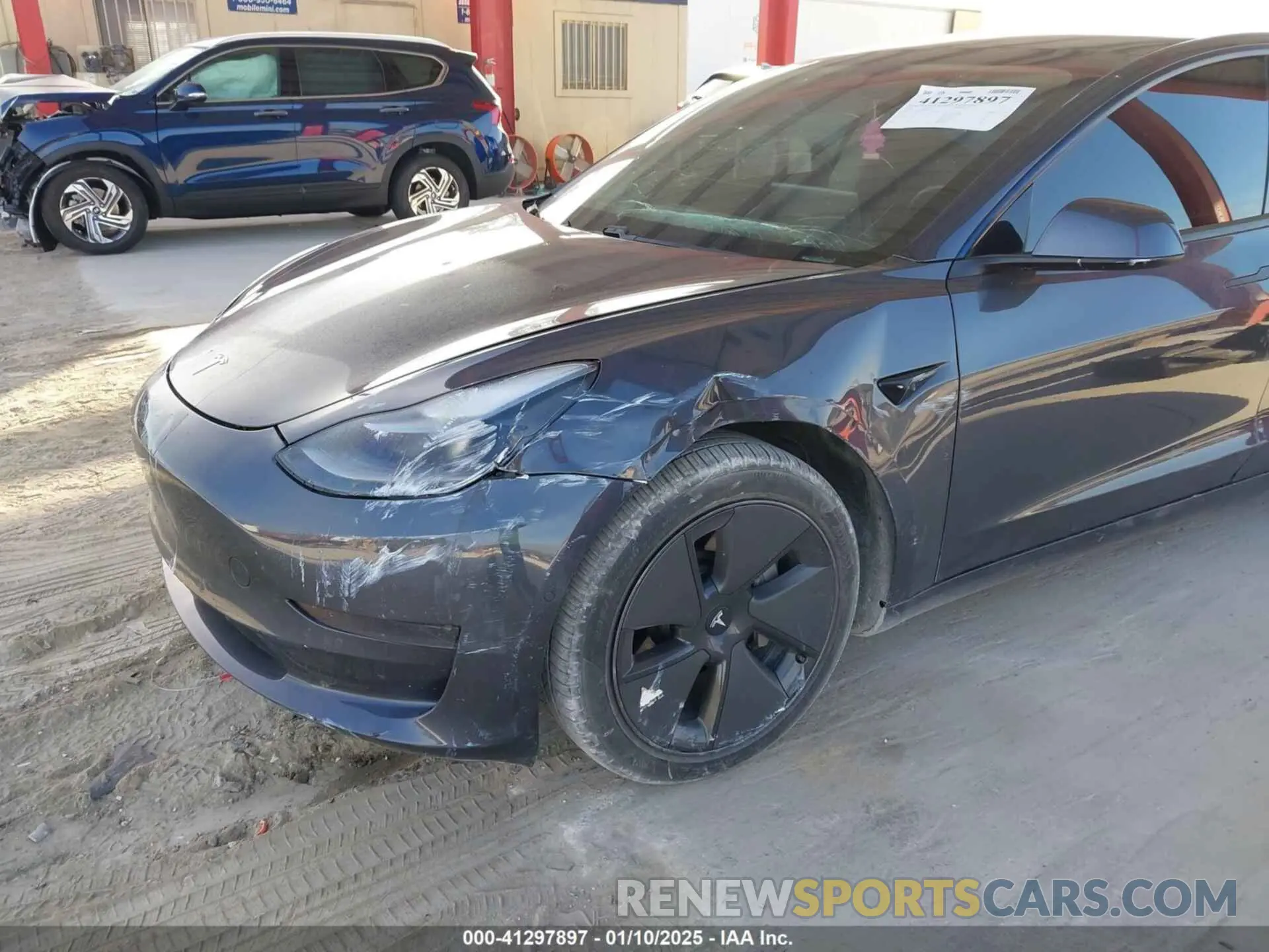 6 fotografías del automóvil dañado 5YJ3E1EA9MF027467 TESLA MODEL 3 2021