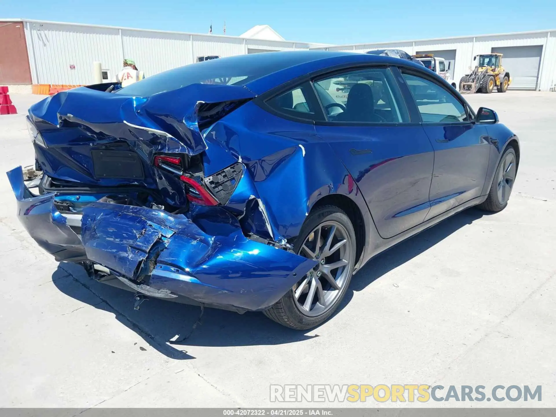 4 fotografías del automóvil dañado 5YJ3E1EA9MF027615 TESLA MODEL 3 2021