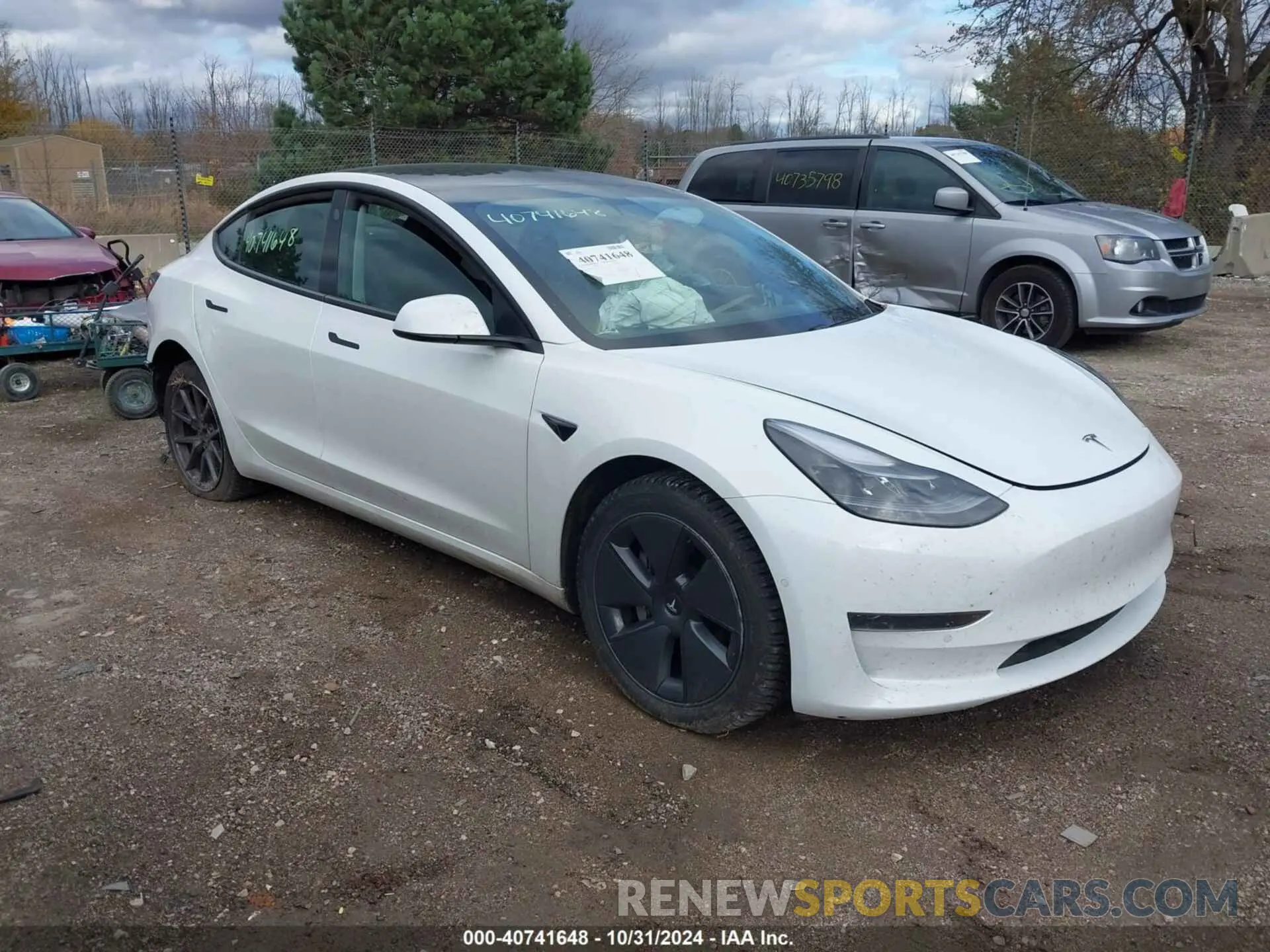 1 fotografías del automóvil dañado 5YJ3E1EA9MF027839 TESLA MODEL 3 2021