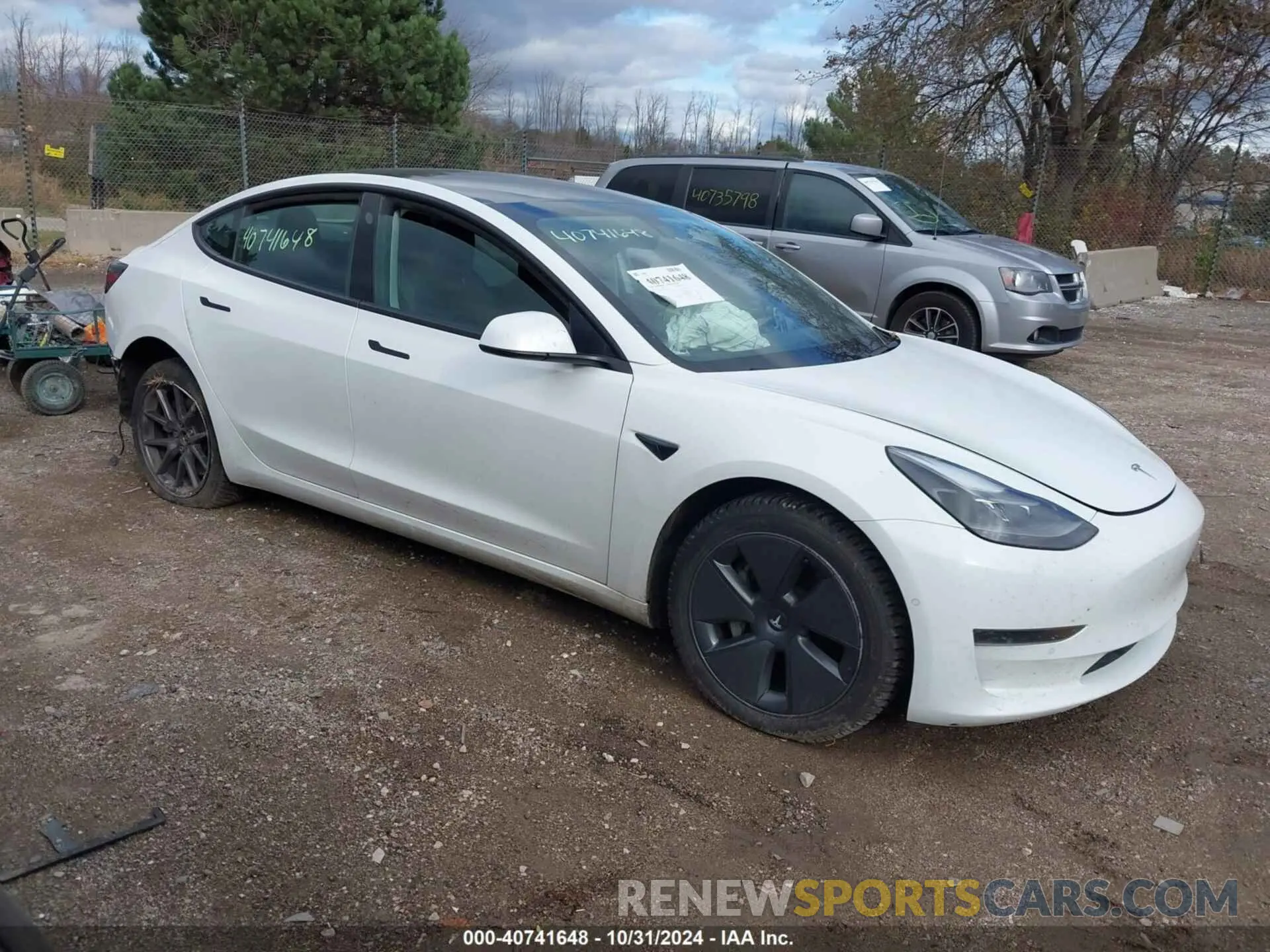 13 fotografías del automóvil dañado 5YJ3E1EA9MF027839 TESLA MODEL 3 2021