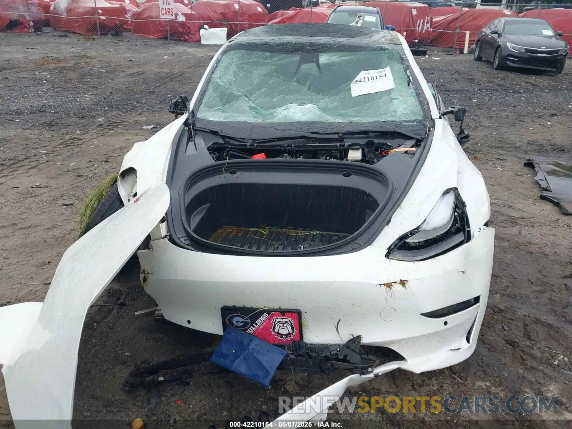 12 fotografías del automóvil dañado 5YJ3E1EA9MF029154 TESLA MODEL 3 2021