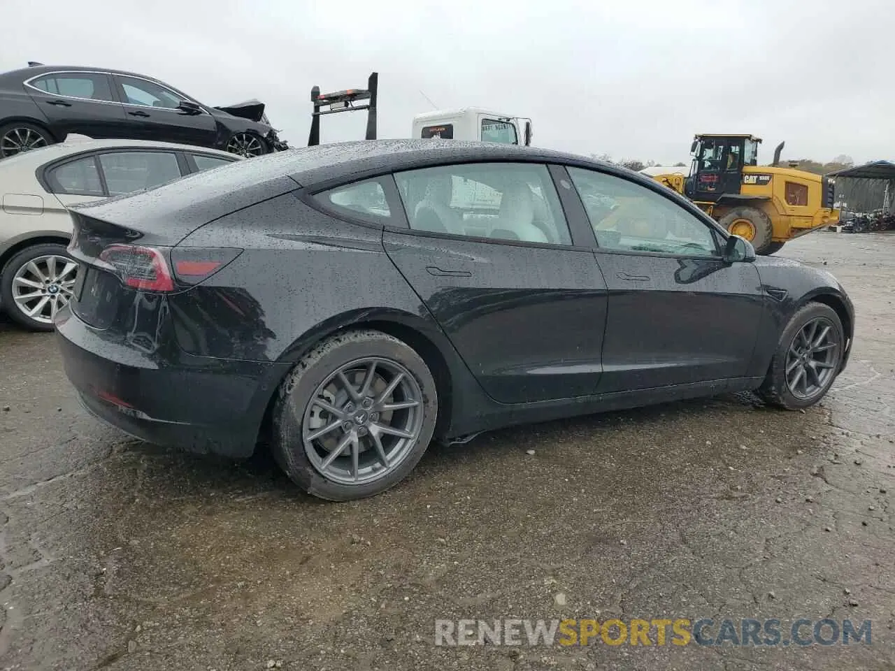 3 fotografías del automóvil dañado 5YJ3E1EA9MF046181 TESLA MODEL 3 2021