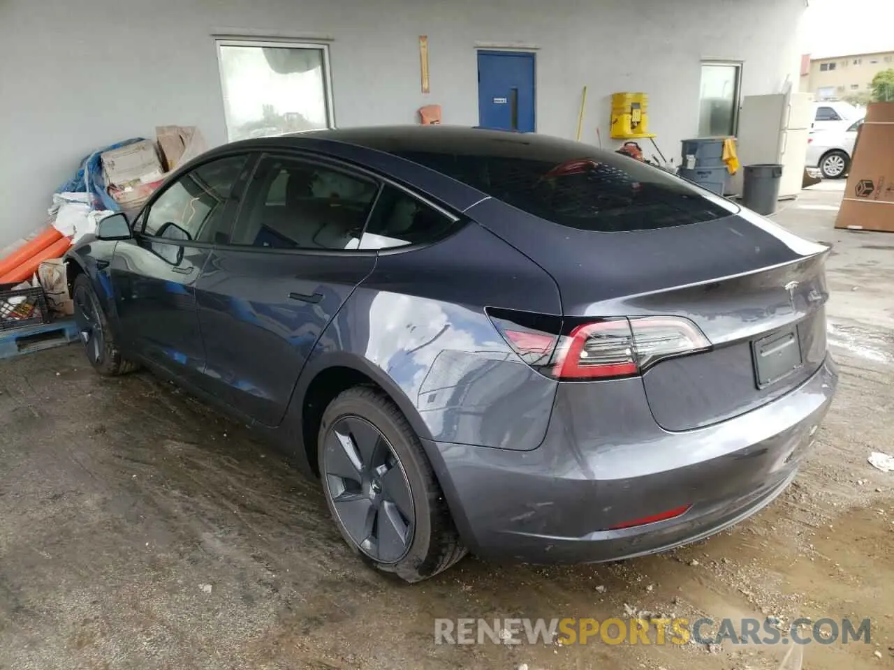 3 fotografías del automóvil dañado 5YJ3E1EA9MF047492 TESLA MODEL 3 2021