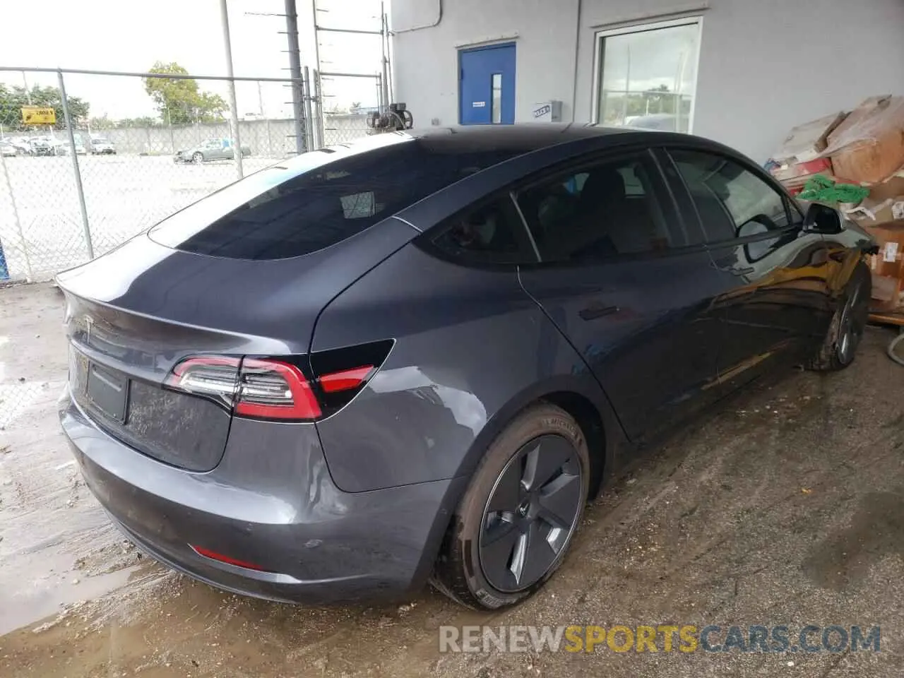4 fotografías del automóvil dañado 5YJ3E1EA9MF047492 TESLA MODEL 3 2021