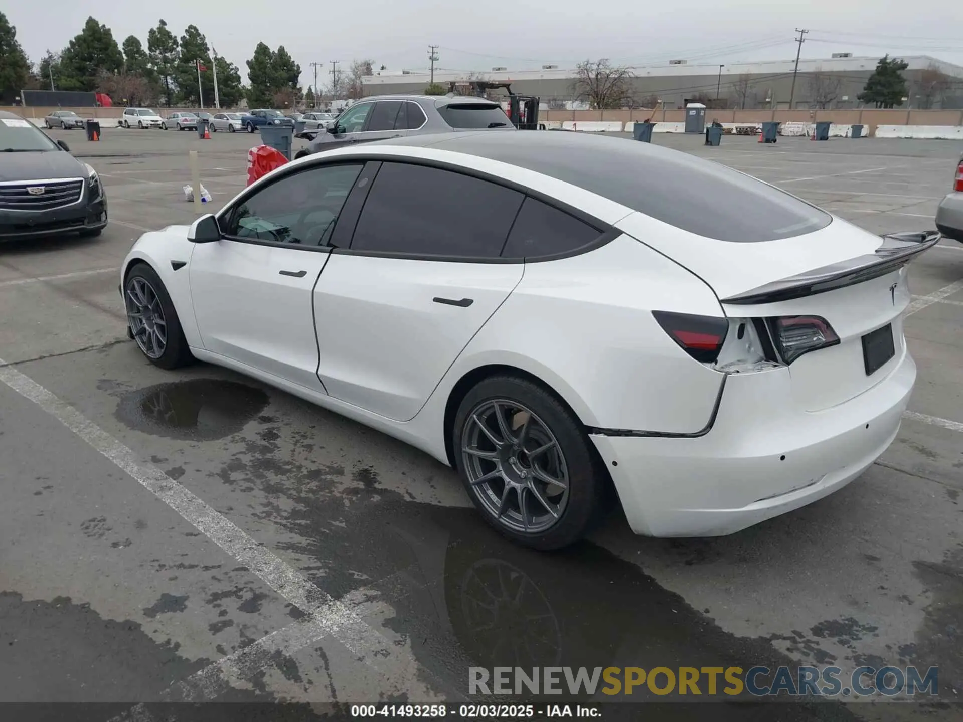 3 fotografías del automóvil dañado 5YJ3E1EA9MF051204 TESLA MODEL 3 2021